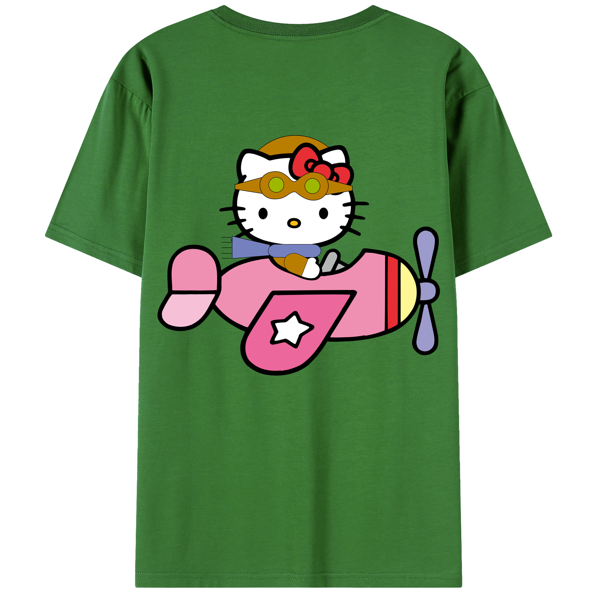 （画像用） Hello Kitty ハローキティ レディース半袖Tシャツ(バックプリント)